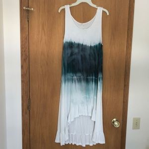 Tie dye shark hem dress